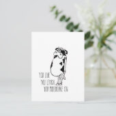 Beweging aan briefkaart (Staand voorkant)