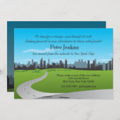 Beweging aan de stad Bewegende Aankondiging (Voorkant / Achterkant)