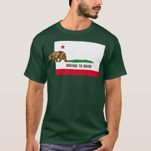 Beweging aan Idaho die Californië Fijnny Ontworpen T-shirt
