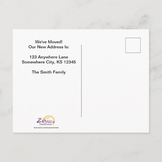 Beweging Aankondigingskaart (Achterkant)