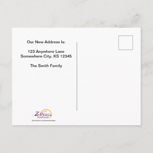 Beweging Aankondigingskaart (Achterkant)