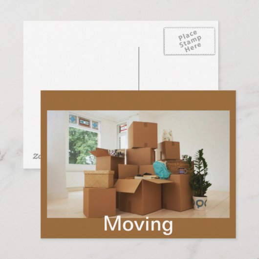 Beweging Aankondigingskaart (Voorkant / Achterkant)