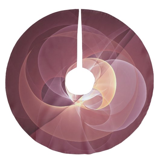 Beweging Abstract Moderne Wijn Rood Roze Fractal A Kerstboom Rok (Voorkant)