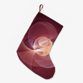 Beweging Abstract Moderne Wijn Rood Roze Fractal A Kleine Kerstsok (Voorkant (Hangend))