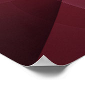 Beweging Abstract Moderne Wijn Rood Roze Fractal A Poster (Hoek)