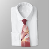 Beweging Abstract Moderne Wijn Rood Roze Fractal A Stropdas (Gebonden)