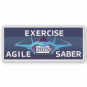Beweging Agile Saber 3 Sticker (Voorkant)
