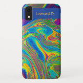 Beweging bewerkbare Psychedelic Case-Mate iPhone Case (Achterkant)