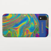 Beweging bewerkbare Psychedelic Case-Mate iPhone Case (Achterkant (horizontaal))