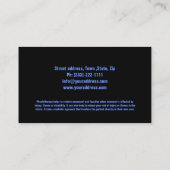 Beweging en herstel van functies fysiotherapeut visitekaartje (Achterkant)