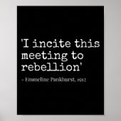 Beweging Ik moedig deze vergadering aan tot opstan Poster (Voorkant)