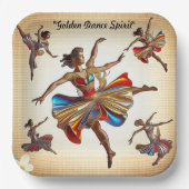 "Beweging in bloei" Papieren Bordje (Voorkant)