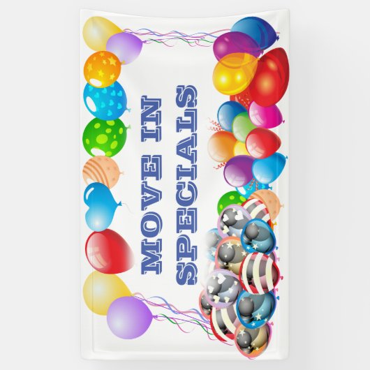 Beweging in speciale aangepaste Vinyl Banner 3' x  (Verticaal)