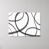 Beweging in zwart-wit canvas afdruk (Voorkant)