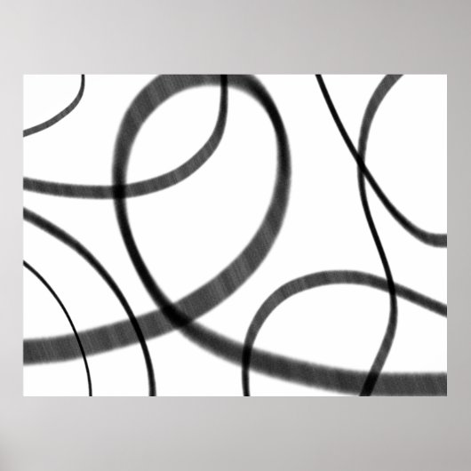 Beweging in zwart-wit poster (Voorkant)