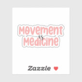 Beweging is Geneesmiddel, Fysische Therapie Sticker (Vel)