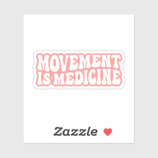 Beweging is Geneesmiddel, Fysische Therapie Sticker (Vel)