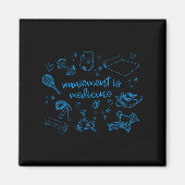 Beweging is medicijn Motivatie gym PT Physical Magneet (Voorkant)