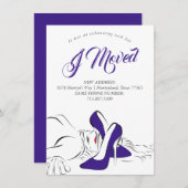 Beweging is uitdrijven | Nieuw adres Fun Paars Div Aankondiging (Voorkant / Achterkant)