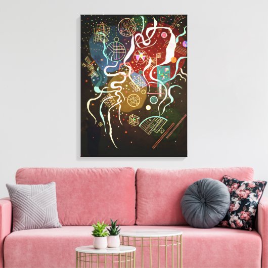 Beweging | Kandinsky | Canvas Afdruk (Insitu (Woonkamer))