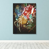 Beweging | Kandinsky | Canvas Afdruk (Insitu (Houten vloer))