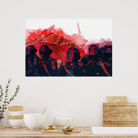 Beweging langs poster (Keuken)