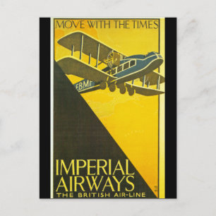 Beweging met de tijden briefkaart