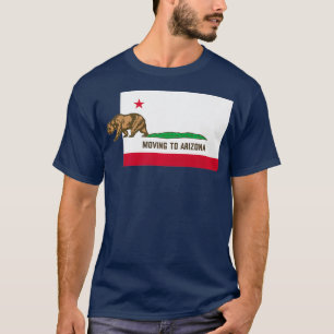 Beweging naar Arizona die Californië Funny verlaa T-shirt