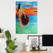 beweging oceaan poster (Thuiskantoor)