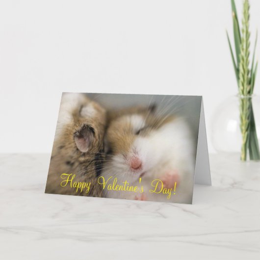 Beweging over Bob Valentijnsdag Feestdagen Kaart (Voorkant)