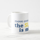 Beweging over de sleuf is mijn koffiemok (Voorkant links)