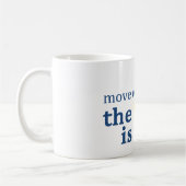 Beweging over de sleuf is mijn koffiemok (Links)