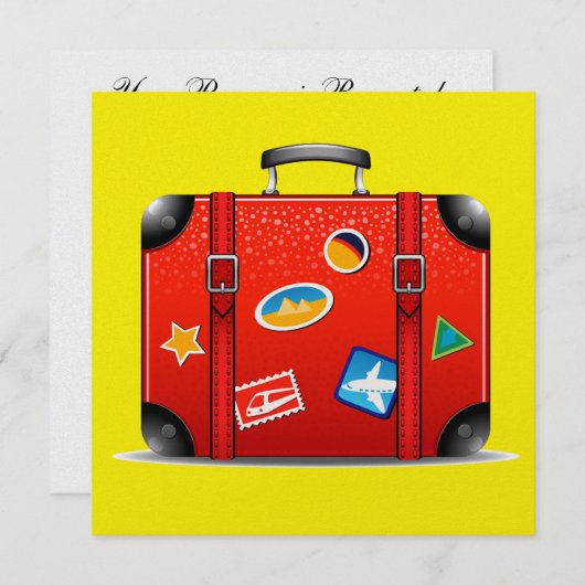 Beweging... Pensioen ... Uitnodiging (Voorkant / Achterkant)