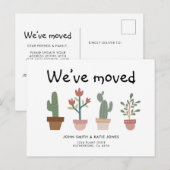 BEWEGING PLANTEN VERPLAATSEN BRIEFKAART (Voorkant / Achterkant)