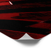 Beweging - Rood op rood Poster (Hoek)