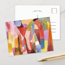 Beweging van gewelfde kamers | Paul Klee Briefkaart