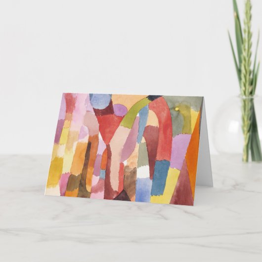 Beweging van gewelfde kamers | Paul Klee Kaart (Voorkant)