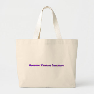 Beweging vereist richtingen grote tote bag