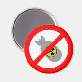 Beweging voor Vrede STOP! GEEN NUCLEAIRE BOM! Magneet (Voorkant / Achterkant)