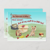 Beweging Yorkshire Terrier Dog Stuff Ons nieuwe th Briefkaart (Voorkant / Achterkant)