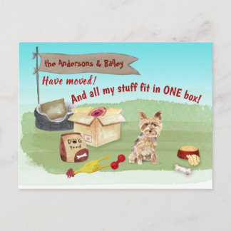 Beweging Yorkshire Terrier Dog Stuff Ons nieuwe th Briefkaart