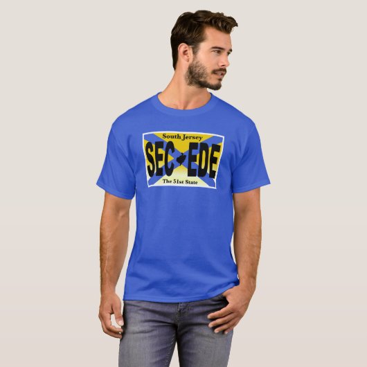 BEWEGING ZUID-JERSEY SECESION T-SHIRT (Voorkant volledig)