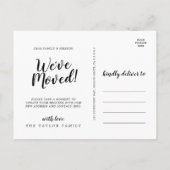 Bewegingen in penseelhoek aankondigingskaart (Achterkant)