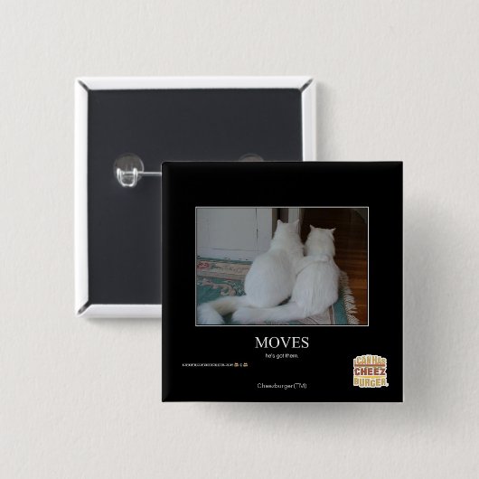 Bewegingen Vierkante Button 5,1 Cm (Voorkant /achterkant)