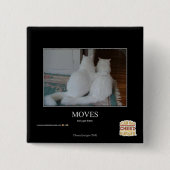 Bewegingen Vierkante Button 5,1 Cm (Voorkant)