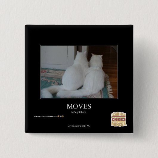 Bewegingen Vierkante Button 5,1 Cm (Voorkant)