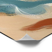 Bewegings- en diepteritme Abstract Poster (Hoek)