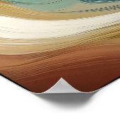 Bewegings- en diepteritme Abstract Poster (Hoek)