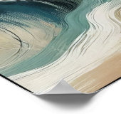 Bewegings- en diepteritme Abstract Poster (Hoek)