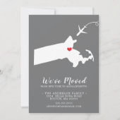 Bewegingsaankondiging | Staat MASSACHUSETTS Aankondiging (Voorkant)